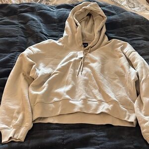 GAP Women's Beige Hoodie- cropped- NWT